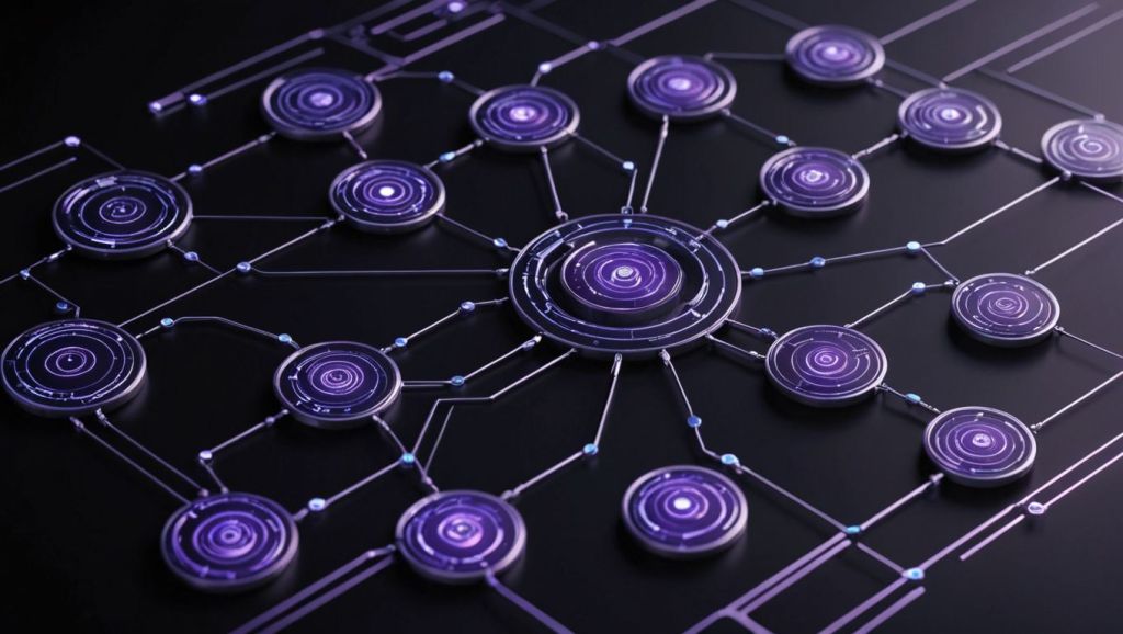 A digital representation of tools like ClickUp, AI integrations, and Six Sigma frameworks used for optimizing workflows and enhancing team productivity.