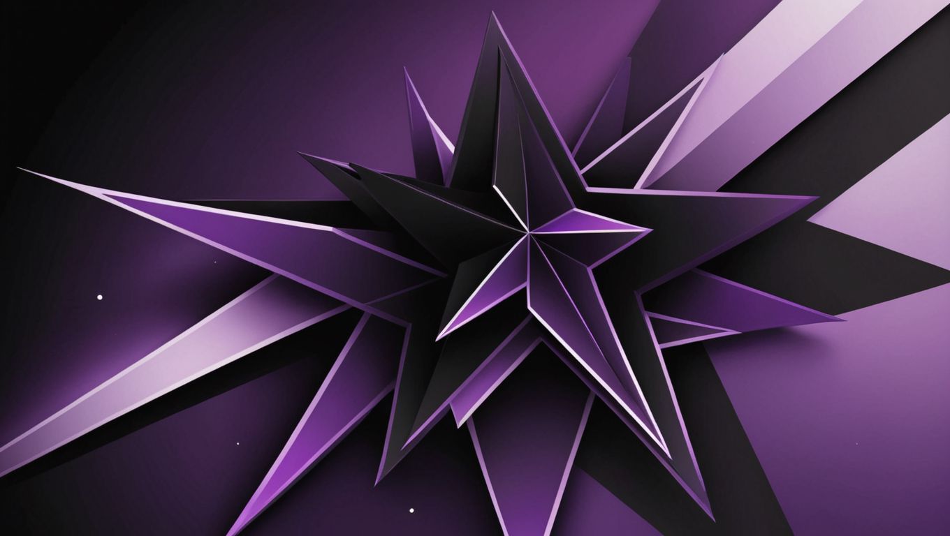 A striking purple starburst design symbolizing creativity, ambition, and breaking boundaries.